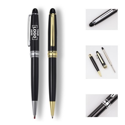 Gold Accented Twist Action Ballpoint Pen