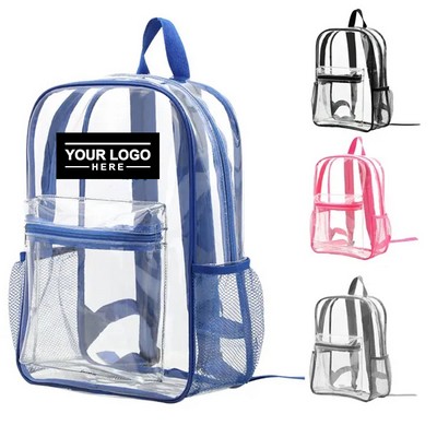 16" PVC Waterproof Clear Backpack