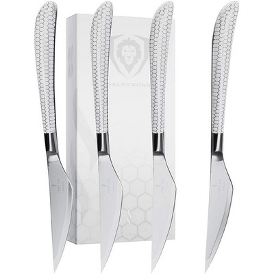 Dalstrong 4-Piece Steak Knife Set - 5" Blade - Frost Fire Series - Nsf Certified