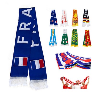 Fans Soccer Scarf w/Tassel