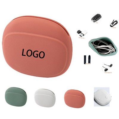 Silicone Wired Earphone Storage Bag