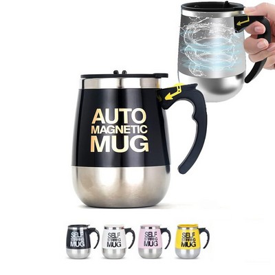 Stainless Steel Automatic Self Stirring Coffee Mug