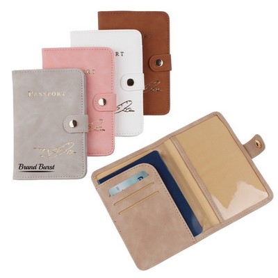 Simple Leather Passport Holder