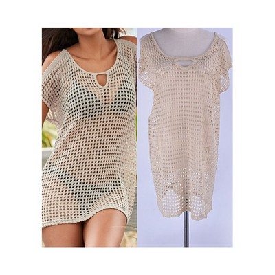 Hollow Knit Beachwear Coverup