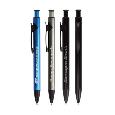 Illuminate Recycled Aluminum Plunge-Action Pen