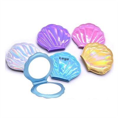 Pu Seashell Foldable Mirror