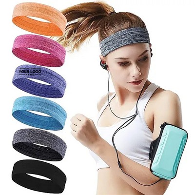 Stretchy Sweat Wicking Headbands for Sports and Fitness Comfort