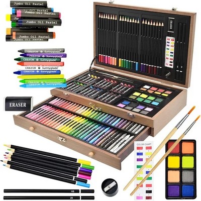 Deluxe Artist Painting Set With Wooden Case