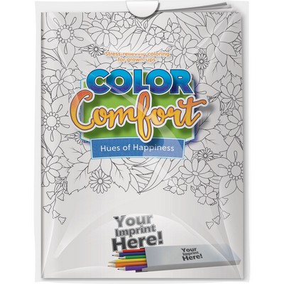 Combo Pack - CC101 Color Comfort & 6-Pack of Colored Pencils (Imprinted) in a Poly Bag