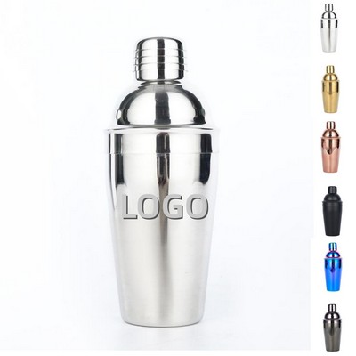 16Oz Bar Stainless Steel Classic Multicolor Cocktail Shaker