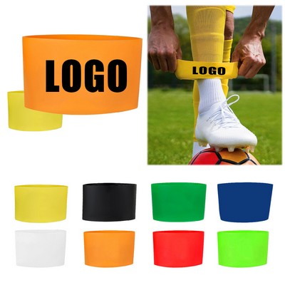 2PCS Silicone Elastic Soccer Shin Guard Straps Silicone Shin Guard Holders