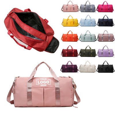 Gym Tote Bag with Shoe Compartment