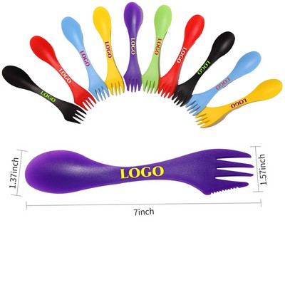 Plastic 3 in 1 Spoon Fork and Knife