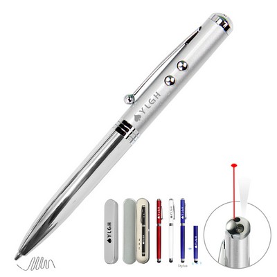 Laser Flashlight Metal Pen Stylus With Pen Case