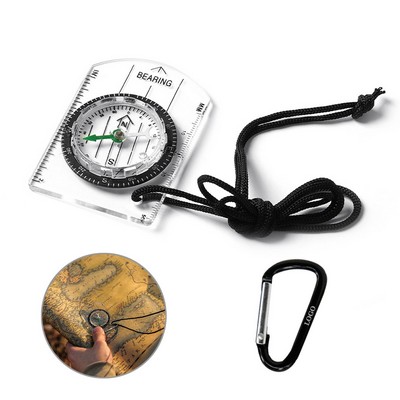 Versatile Multi Functional Compass with Carabiner