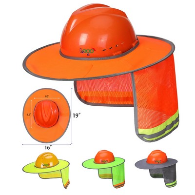 Sun Shield Breathable Mesh Fabric Hard Hat