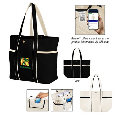 Aware™ Recycled Cotton Canvas Tote Bag