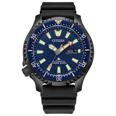 Citizen Watch Men's Promaster Dive Automatic Watch Polyurethane Strap Blue Dial