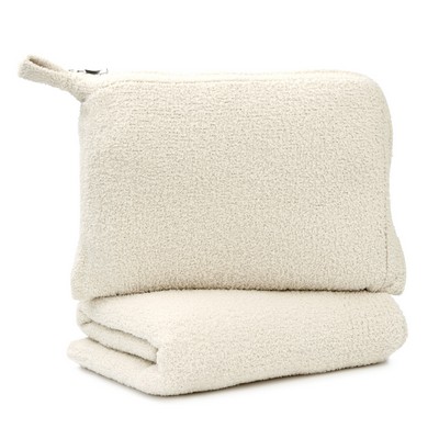 Travel Blanket - Solid - Chenilla Fine™ - Linen - 32*48