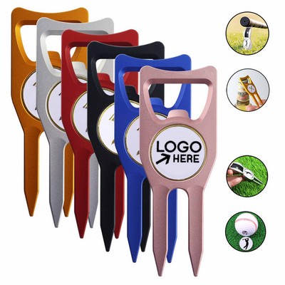 Multi-Functional Golf Divot Tool & Bottle Opener