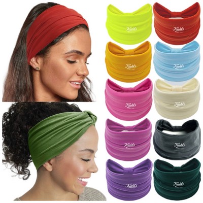 Twist Knot Hair Wraps Wide Headbands