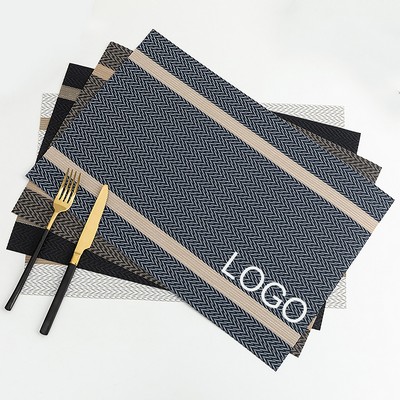 Gold Silk Pattern Placemats