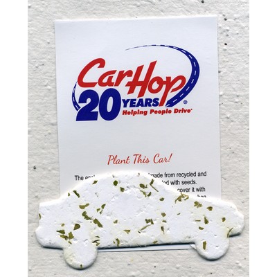 Seed Paper Car Gift Set w/Embedded wildflower Seed