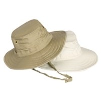 Cotton Canvas Floating Hat w/Hidden Pocket