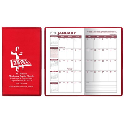 Translucent Vinyl Monthly Pocket Planner