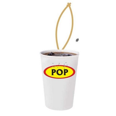 Soda Pop Promotional Ornament w/ Black Back (6 Square Inch)