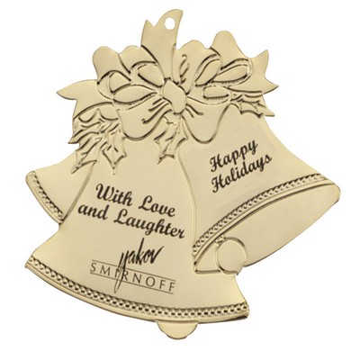 Holiday Bells Golden Holiday Ornament