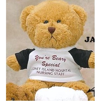 Jasmine Series Tan Bear Stuffed Animal w/Shirt (8")