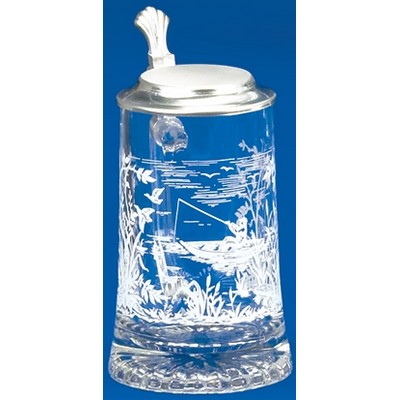 Glass Fisherman Stein Mug