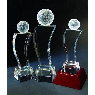 Crystal Globe Tower Award (9½"x2¾")