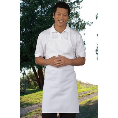 Mid-Length Bib Apron (White)