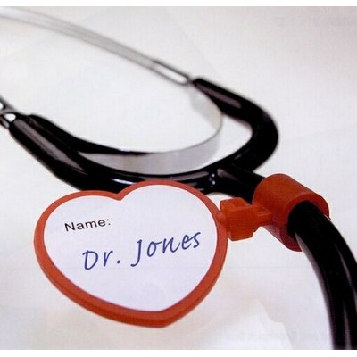 Heart Shape Stethoscope ID Tag