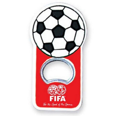 Soccer Ball Bottle Opener w/Magnet