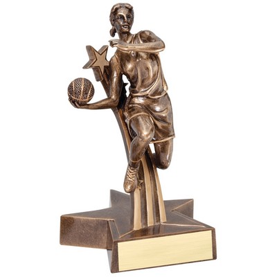 Basketball, Female Superstar Resin - 6-1/2"