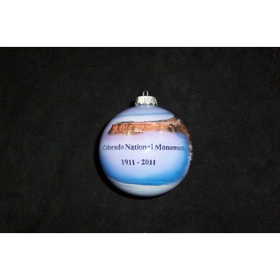 3" Ball Glass Ornament - Complex Artwork