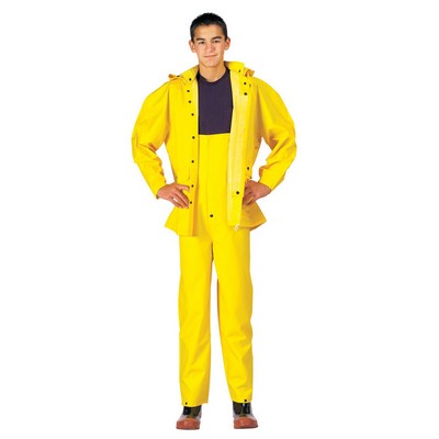 Deluxe Yellow PVC Rainsuit Jacket & Pants (2XL, 3XL)