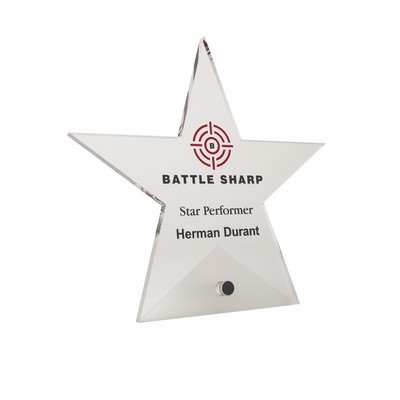 Acrylic Pin-Stand Star Award (7")