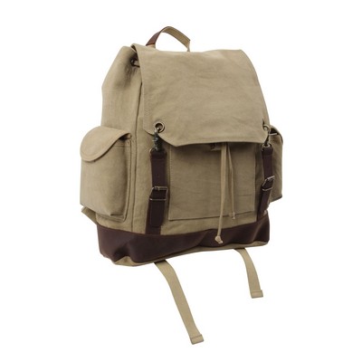 Vintage Khaki Expedition Rucksack Bag