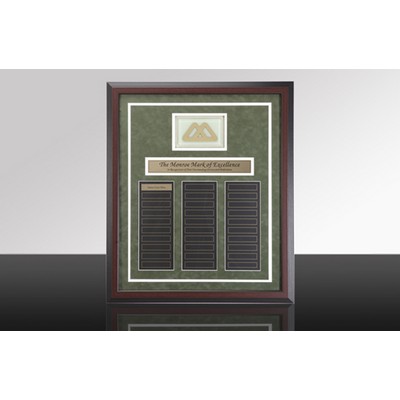 HALL OF FAME: Large Wall Perpetual w/Rosewood Frame