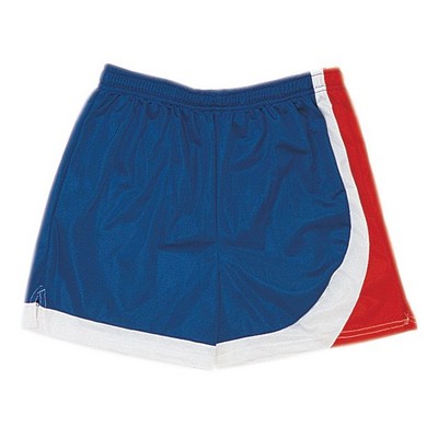 Cool Mesh Adult Athletic Short w/9" Inseam & Contrasting Panel