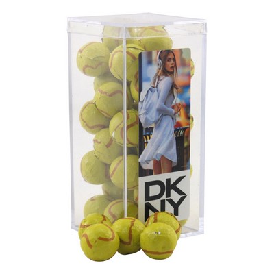 Acrylic Box w/Chocolate Tennis Balls