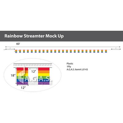 Rainbow Streamer 60'