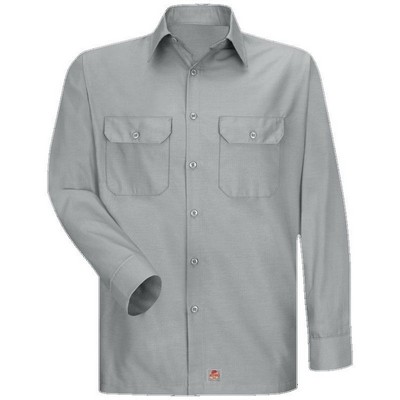 Red Kap™ Men's Long Sleeve Solid RipStop Shirt - Gray