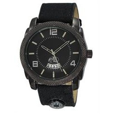 ABelle Promotional Time Maverick Men's Black Watch w/ Canvas Strap