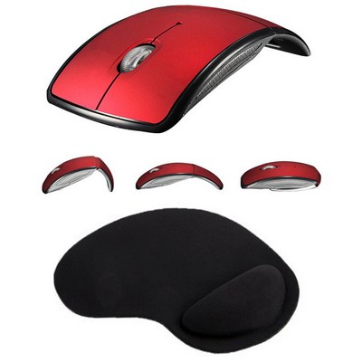 Kidder iBank® 2.4GHz Wireless Mouse + Wrist Rest Mouse Pad