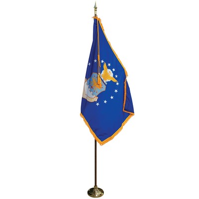 8' Pole & 3' x 5' Flag - Air Force Indoor Presentation Set